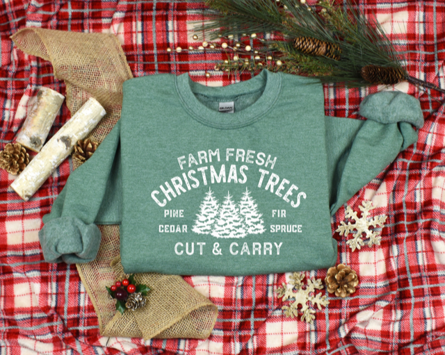 Farm Fresh Christmas Trees Crewneck