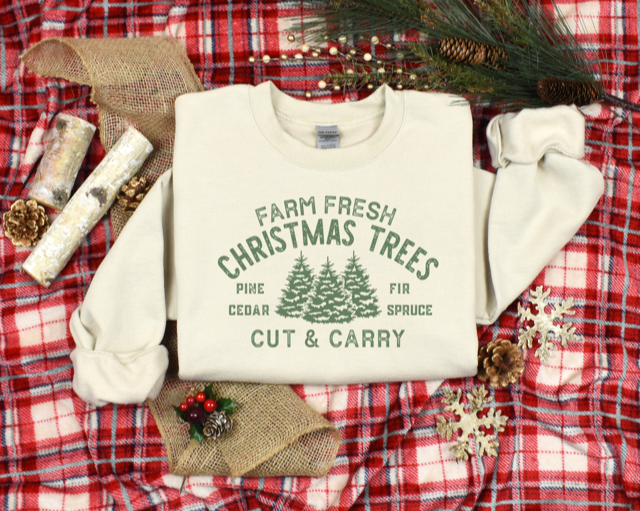 Farm Fresh Christmas Trees Crewneck