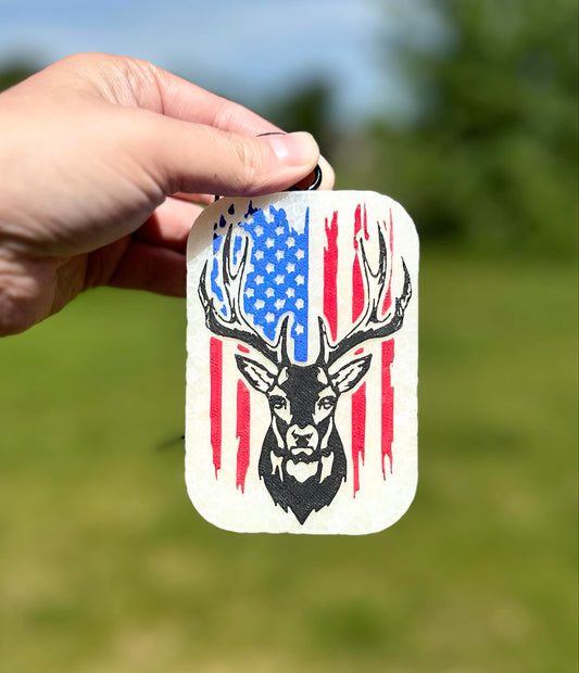 American Flag & Elk Freshie